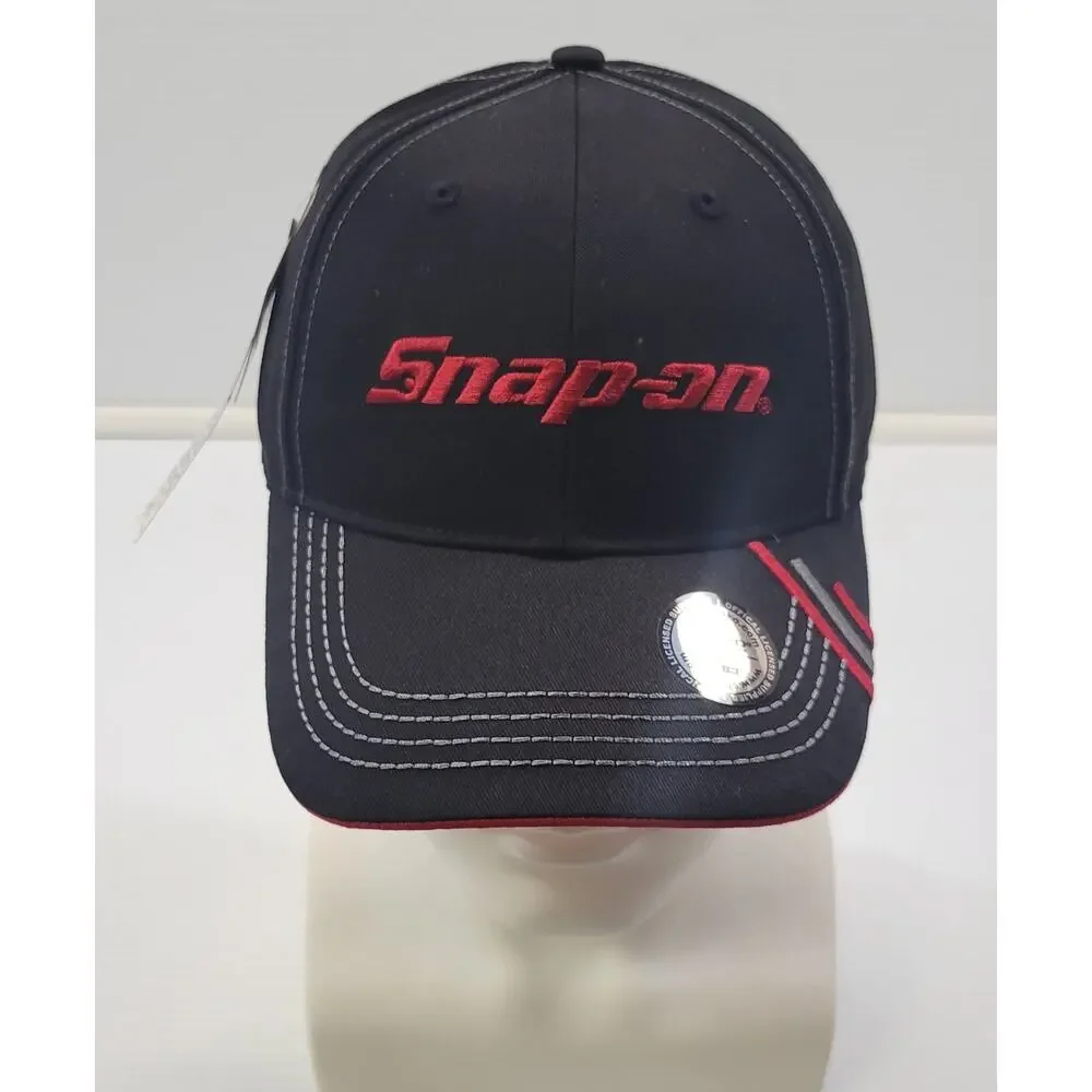 N) Snap-On Tools Choko Authentics Snap Back Black Red Promo Peak Cap Hat